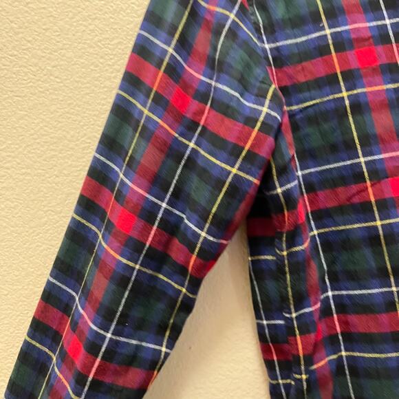 Polham Flannel Check Button Down Boyfriend Shirt Red Blue Oversized Size Small - Picture 4 of 7